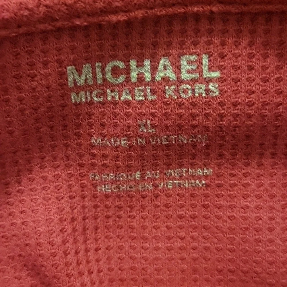 Michael Kors Womens Red Cowl Neck Blouse , Size:  XL